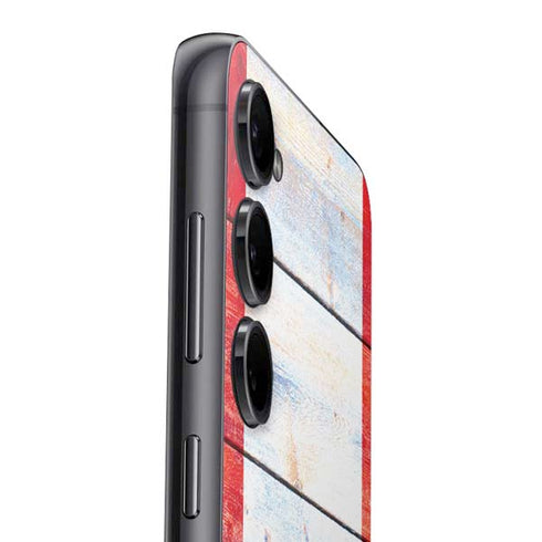 Canada Flag Light Wood Galaxy S25 Skin